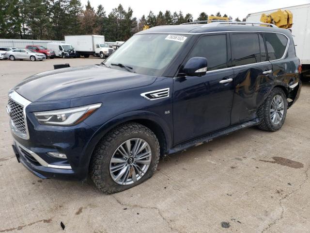 JN8AZ2NE5L9251630 - 2020 INFINITI QX80 LUXE BLUE photo 1