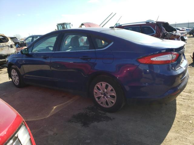 1FA6P0G78E5377507 - 2014 FORD FUSION S BLUE photo 2