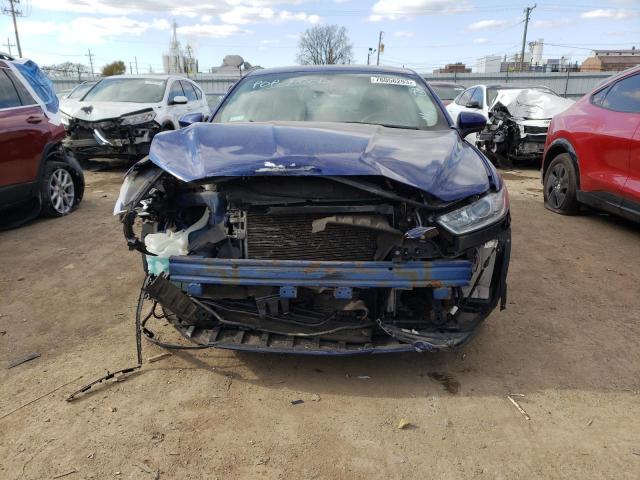 1FA6P0G78E5377507 - 2014 FORD FUSION S BLUE photo 5