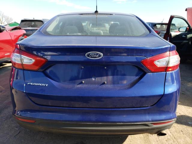 1FA6P0G78E5377507 - 2014 FORD FUSION S BLUE photo 6