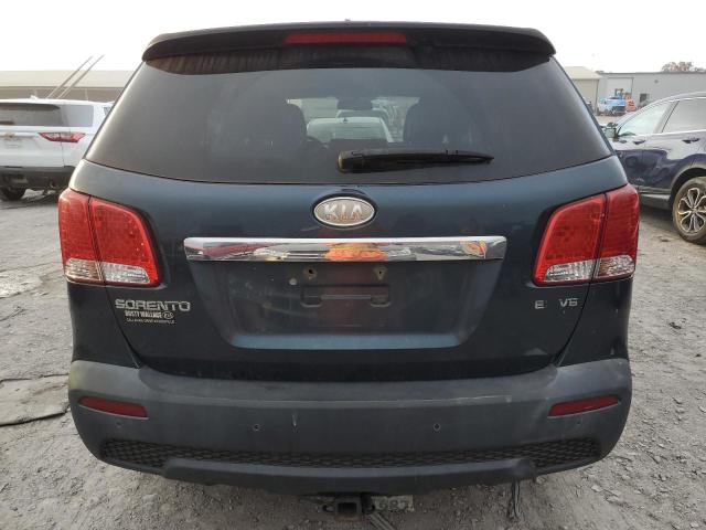 5XYKU4A20BG003756 - 2011 KIA SORENTO EX BLUE photo 6