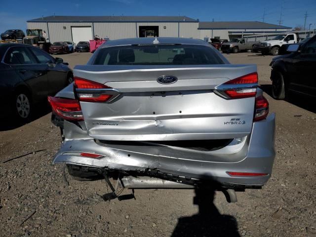 3FA6P0LU9KR168281 - 2019 FORD FUSION SE SILVER photo 6