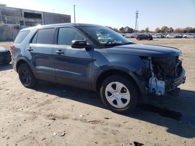 1FM5K8AR2JGA60152 - 2018 FORD EXPLORER POLICE INTERCEPTOR BLUE photo 4