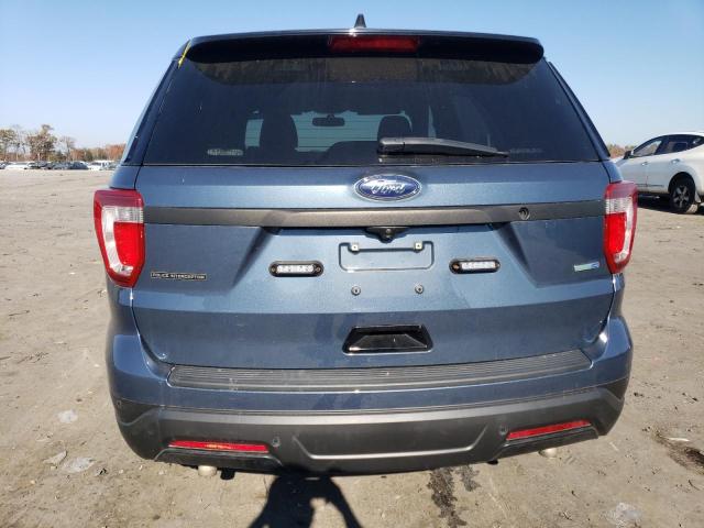 1FM5K8AR2JGA60152 - 2018 FORD EXPLORER POLICE INTERCEPTOR BLUE photo 6