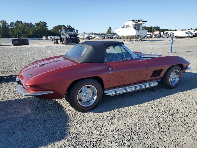 194677S110451 - 1967 CHEVROLET CORVETTE BURGUNDY photo 3