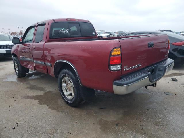 5TBRT3415YS033905 - 2000 TOYOTA TUNDRA ACCESS CAB მუქწითელი ფოტო 2