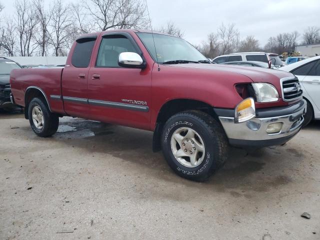 5TBRT3415YS033905 - 2000 TOYOTA TUNDRA ACCESS CAB მუქწითელი ფოტო 4