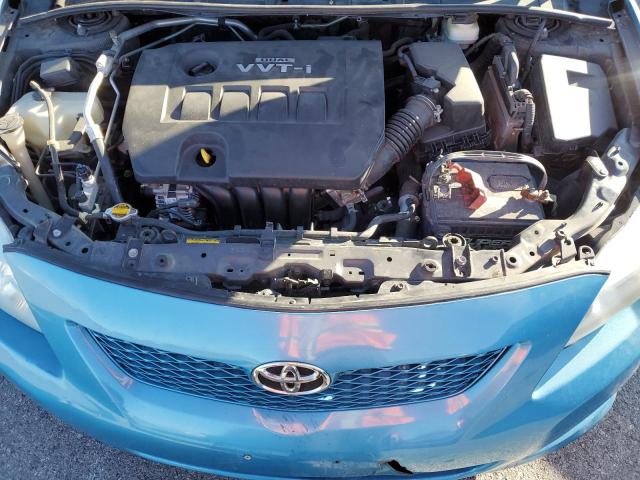 1NXBU40E89Z020580 - 2009 TOYOTA COROLLA BASE BLUE photo 11