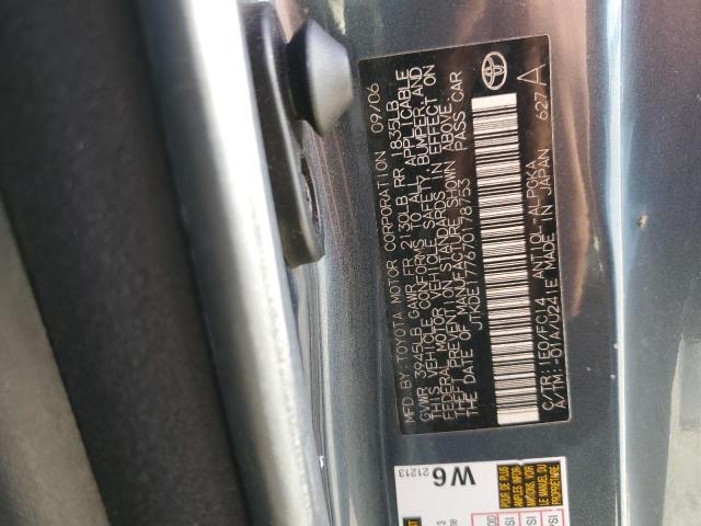 JTKDE177670178753 - 2007 TOYOTA SCION TC 石墨色 照片 12