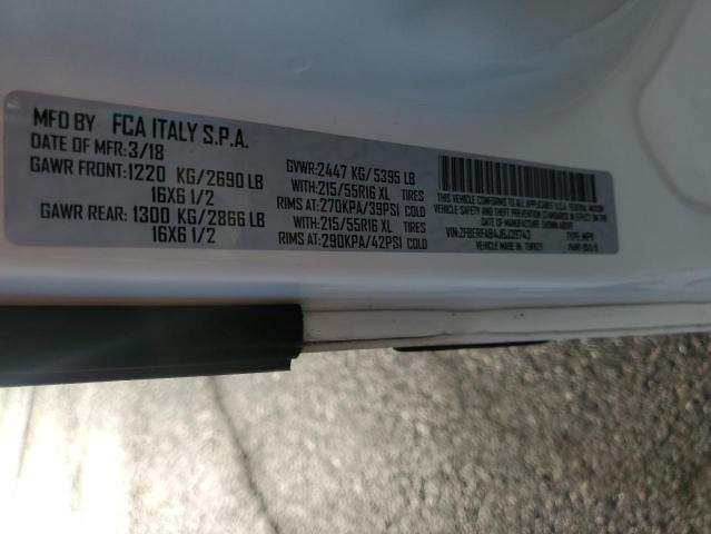 ZFBERFAB4J6J39743 - 2018 RAM PROMASTER თეთრი ფოტო 12