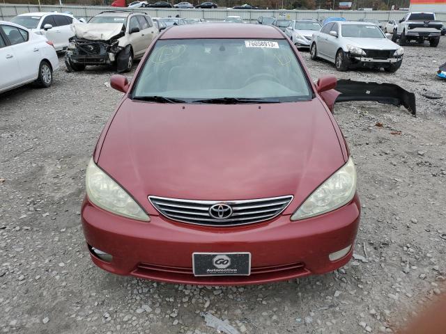 4T1BE32K85U383952 - 2005 TOYOTA CAMRY LE MAROON photo 5