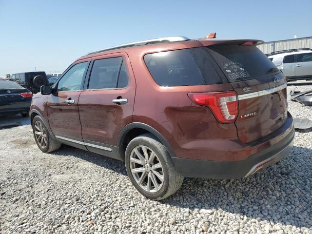 1FM5K8F83GGC90856 - 2016 FORD EXPLORER LIMITED BURGUNDY photo 2