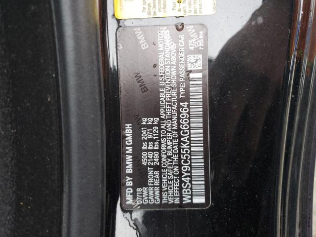 WBS4Y9C55KAG66964 - 2019 BMW M4 PURPLE photo 12