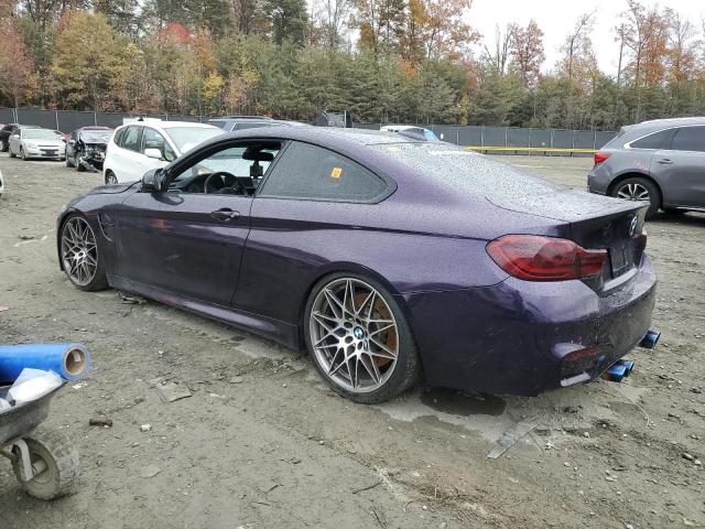 WBS4Y9C55KAG66964 - 2019 BMW M4 PURPLE photo 2