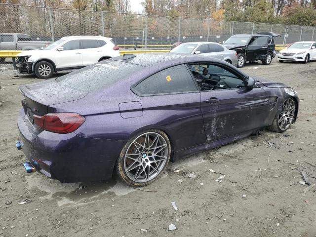 WBS4Y9C55KAG66964 - 2019 BMW M4 PURPLE photo 3