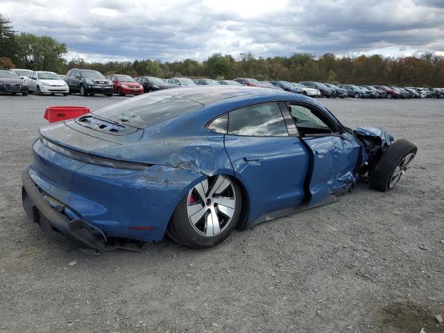 WP0AB2Y17MSA41133 - 2021 PORSCHE TAYCAN 4S BLUE photo 3