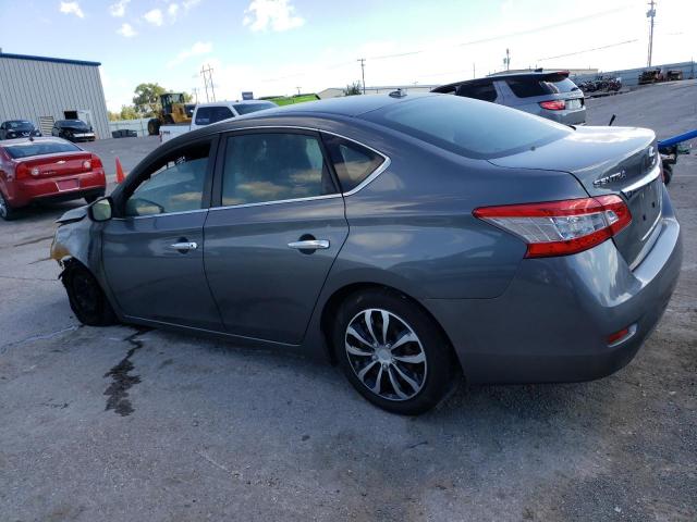 3N1AB7AP1FL660128 - 2015 NISSAN SENTRA S GRAY photo 2