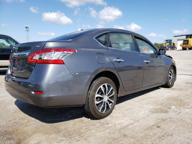 3N1AB7AP1FL660128 - 2015 NISSAN SENTRA S GRAY photo 3