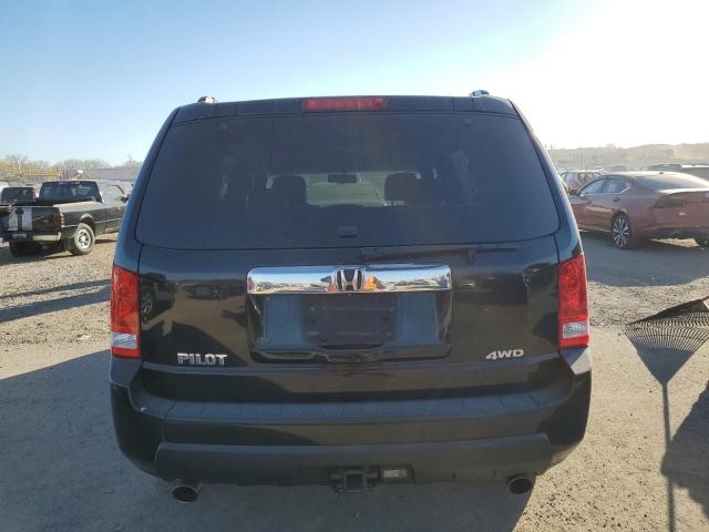 5FNYF4H52AB029348 - 2010 HONDA PILOT EXL BLACK photo 6