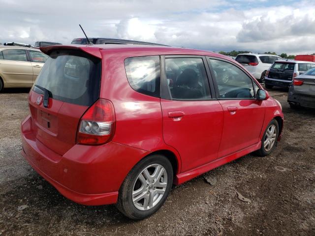 JHMGD38617S011227 - 2007 HONDA FIT S RED photo 3