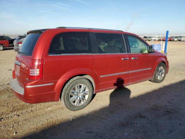 2A8HR64X58R133544 - 2008 CHRYSLER TOWN & COU LIMITED RED photo 3