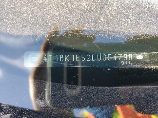 4T1BK1EB2DU054798 - 2013 TOYOTA AVALON BASE 栗色 照片 12