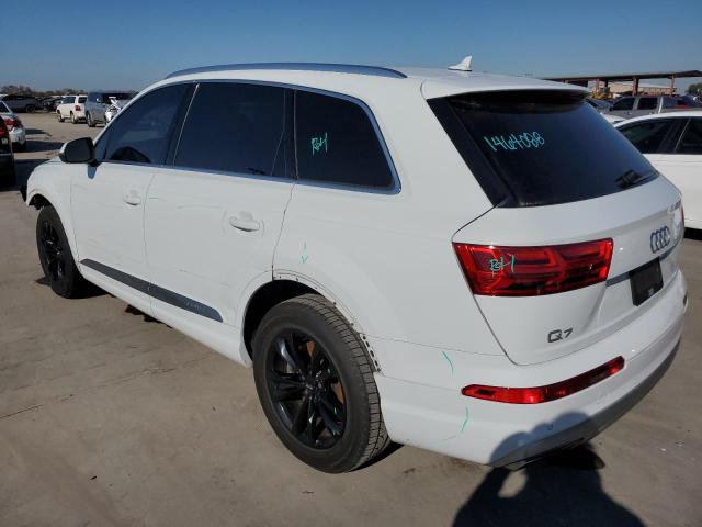 WA1AAAF71KD011090 - 2019 AUDI Q7 PREMIUM WHITE photo 2