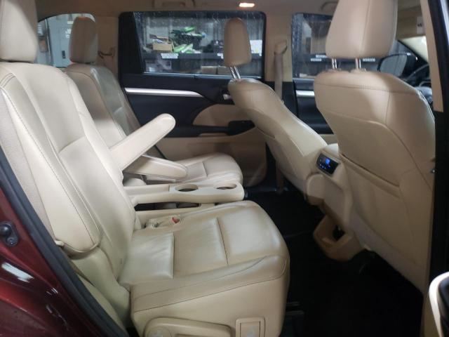 5TDJKRFH8FS221237 - 2015 TOYOTA HIGHLANDER XLE BURGUNDY photo 10