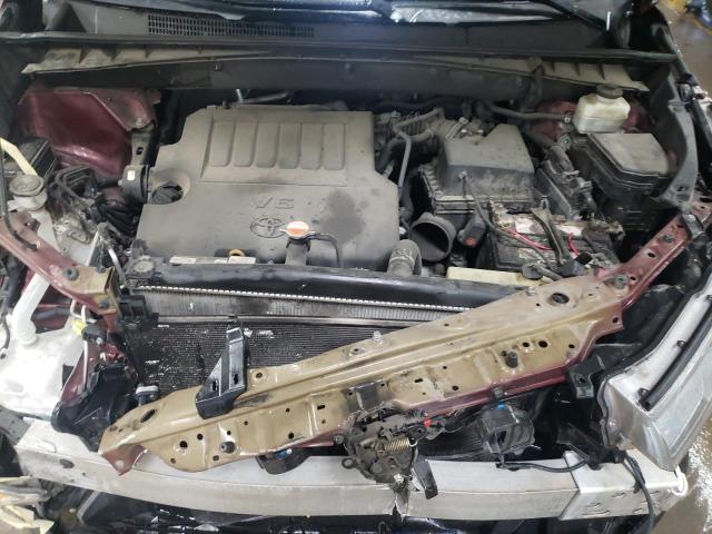 5TDJKRFH8FS221237 - 2015 TOYOTA HIGHLANDER XLE BURGUNDY photo 11