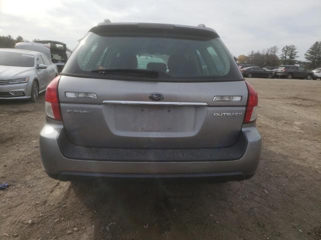 4S4BP60C587332757 - 2008 SUBARU OUTBACK GRAY photo 6