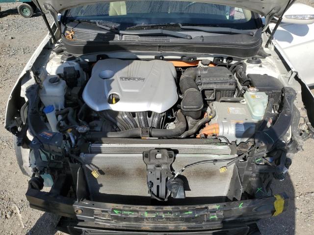 KMHEC4A41DA090406 - 2013 HYUNDAI SONATA HYBRID WHITE photo 11