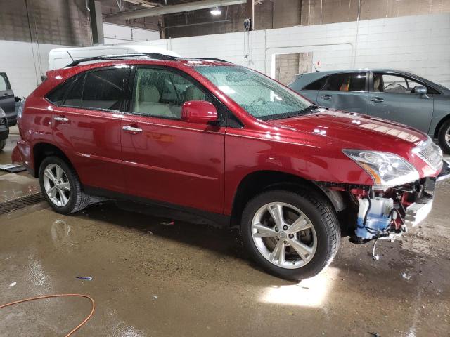 JTJHW31U482065287 - 2008 LEXUS RX 400H BURGUNDY photo 4