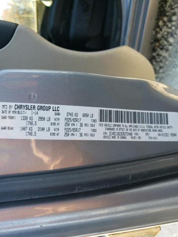 2C4RC1BG3ER272408 - 2014 CHRYSLER TOWN & COU TOURING SILVER photo 13