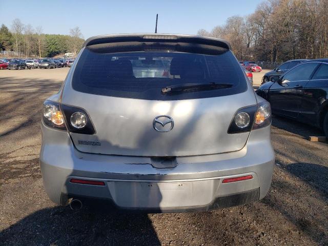 JM1BK343581877808 - 2008 MAZDA 3 HATCHBACK SILVER photo 6