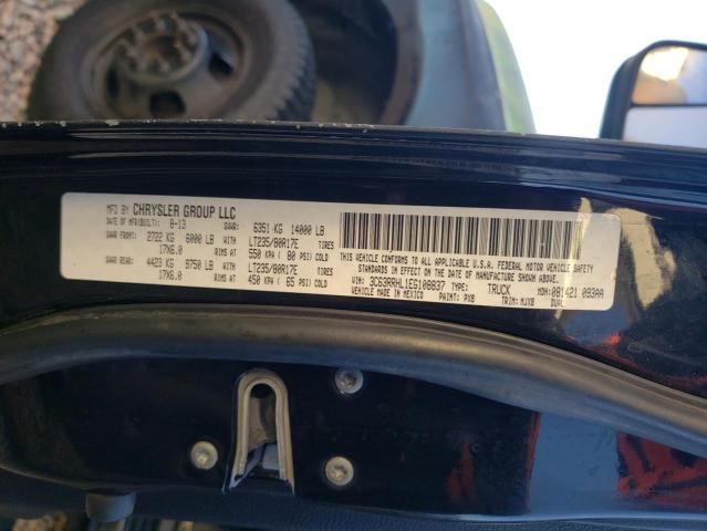 3C63RRHL1EG108837 - 2014 RAM 3500 SLT BLACK photo 12
