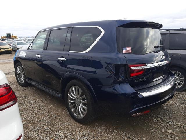 JN8AZ2NE8K9234349 - 2019 INFINITI QX80 LUXE BLUE photo 2