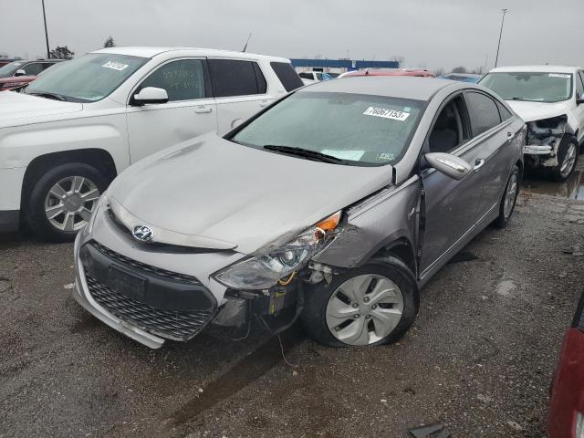 KMHEC4A44EA107989 - 2014 HYUNDAI SONATA HYBRID SILVER photo 1