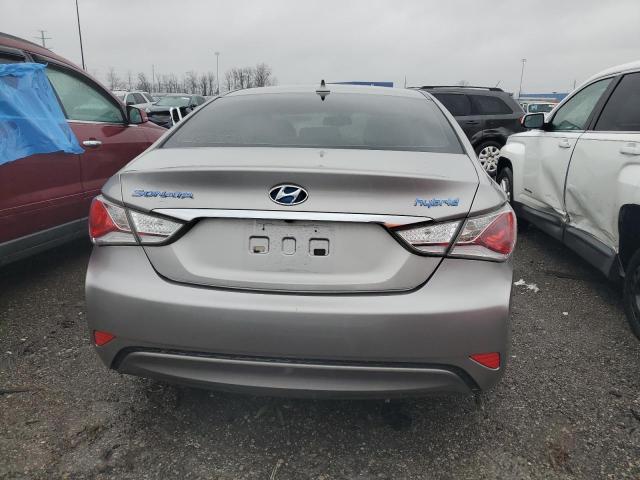 KMHEC4A44EA107989 - 2014 HYUNDAI SONATA HYBRID SILVER photo 6