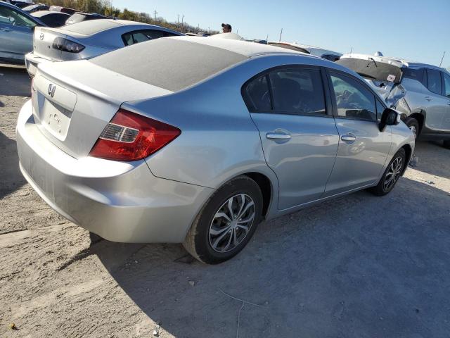 2HGFB2F50CH607195 - 2012 HONDA CIVIC LX SILVER photo 3