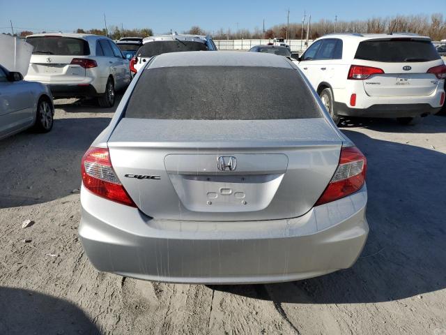 2HGFB2F50CH607195 - 2012 HONDA CIVIC LX SILVER photo 6