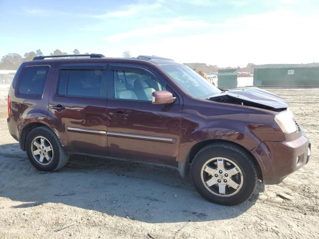 5FNYF3H99AB012222 - 2010 HONDA PILOT TOURING BURGUNDY photo 4