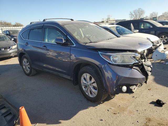 5J6RM3H57CL017162 - 2012 HONDA CR-V EX BLUE photo 4