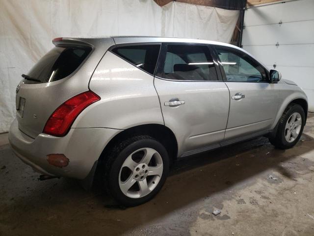 JN8AZ08T55W311084 - 2005 NISSAN MURANO SL SILVER photo 3