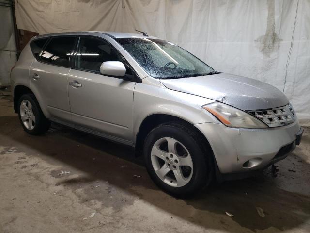 JN8AZ08T55W311084 - 2005 NISSAN MURANO SL SILVER photo 4