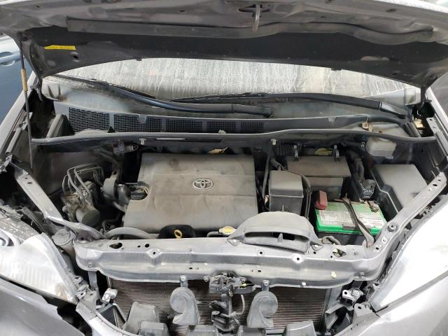 5TDYK3DC3BS004434 - 2011 TOYOTA SIENNA XLE GRAY photo 11