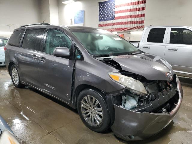 5TDYK3DC3BS004434 - 2011 TOYOTA SIENNA XLE GRAY photo 4