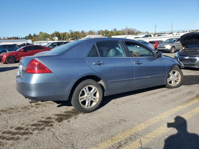 1HGCM56877A071682 - 2007 HONDA ACCORD EX BLUE photo 3