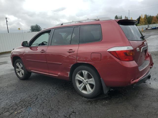 JTEES43A492144692 - 2009 TOYOTA HIGHLANDER SPORT RED photo 2