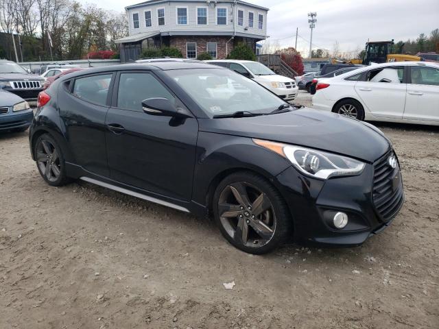 KMHTC6AE3FU232834 - 2015 HYUNDAI VELOSTER TURBO BLACK photo 4