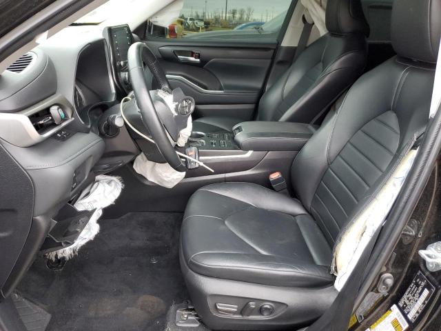5TDGZRBH3NS182339 - 2022 TOYOTA HIGHLANDER XLE BLACK photo 7